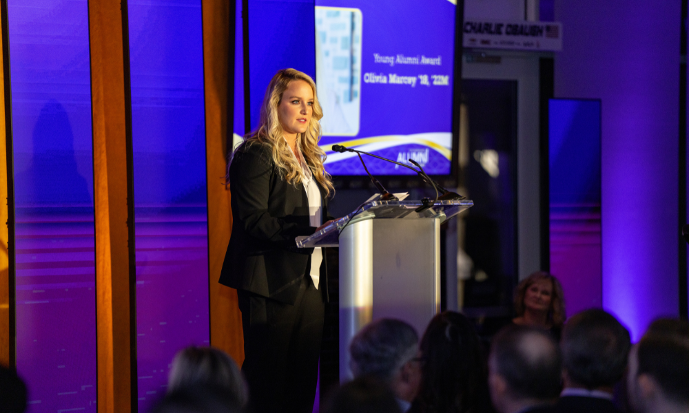 Award recipient Olivia Marcey (’18,’22)