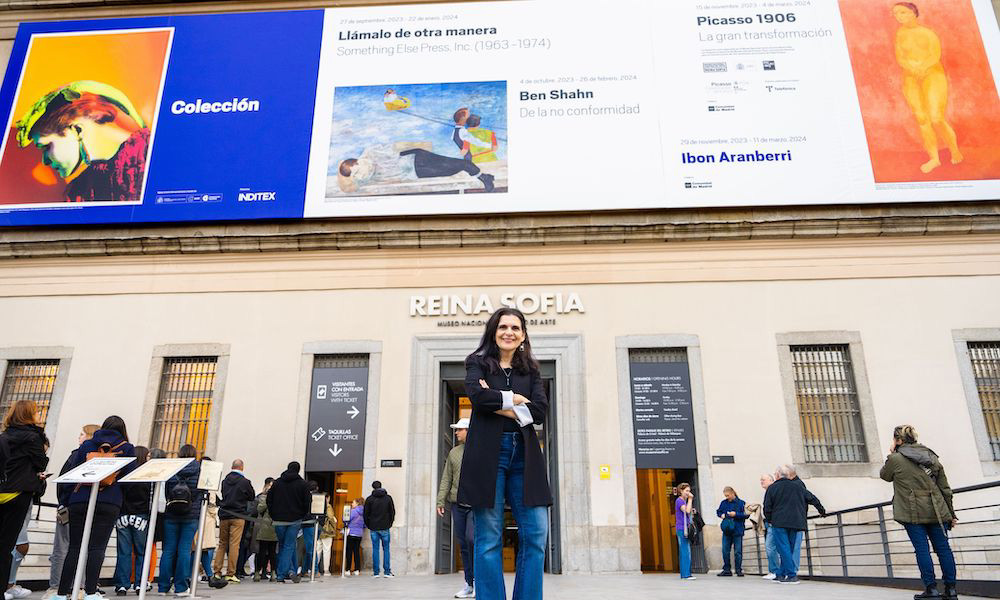 Ben-Shahn-exhibition-Katzman-outside-Reina-Sofia