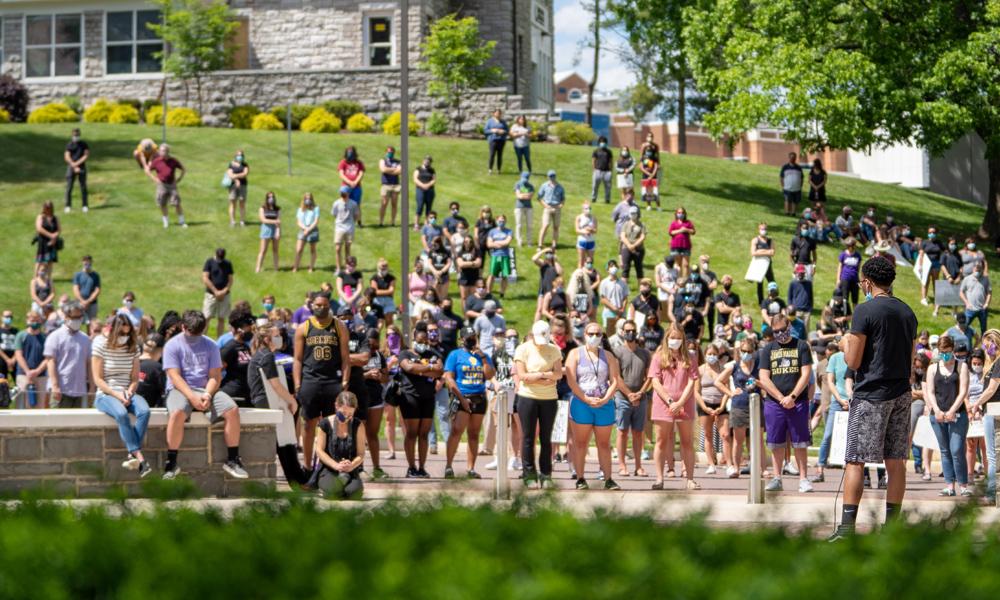 JMU NAACP march silence