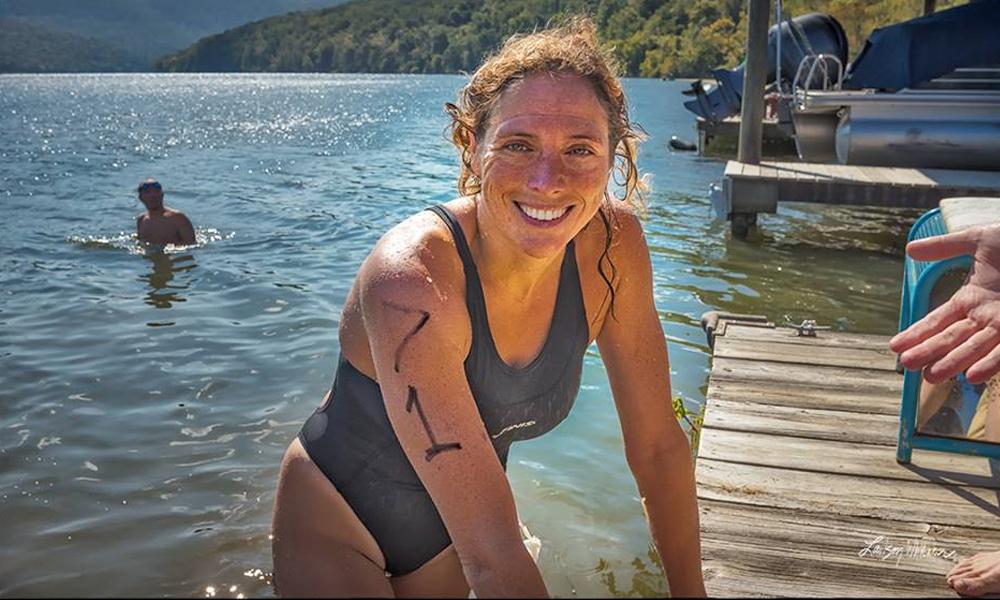 Karah Nazor open-water swim