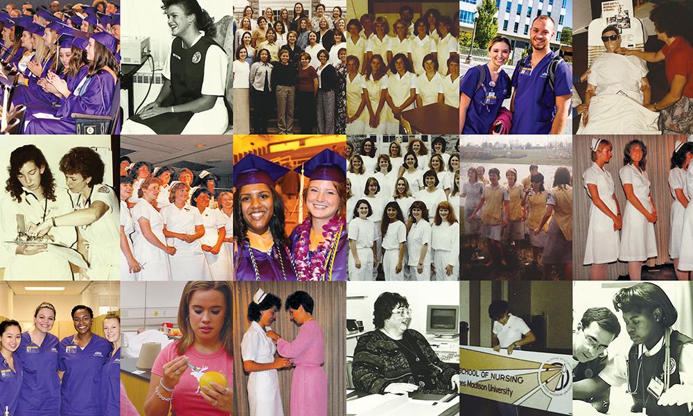 nursing 40th anniversary collage
