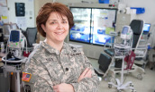 Portrait of Dr. Molly Klote in Army uniform