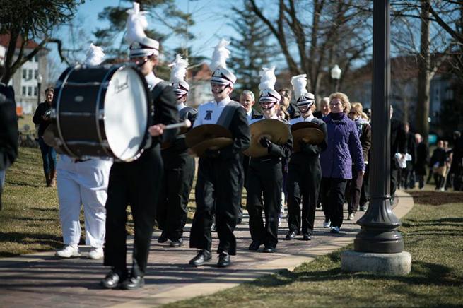 Inauguration Ceremonial walk with marching bands