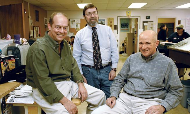 Photo of JMU Professors DeLuca, Neckowitz and Wendelken
