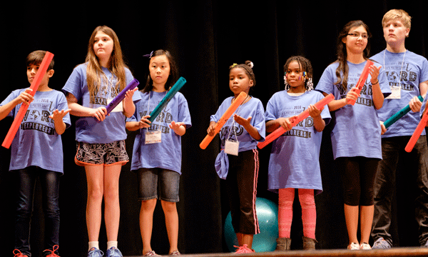 Children at the 2016 Children's Poetry Camp