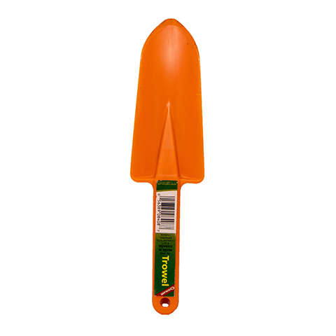 orange trowel for digging