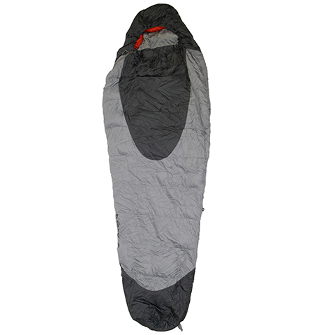gray sleeping bag