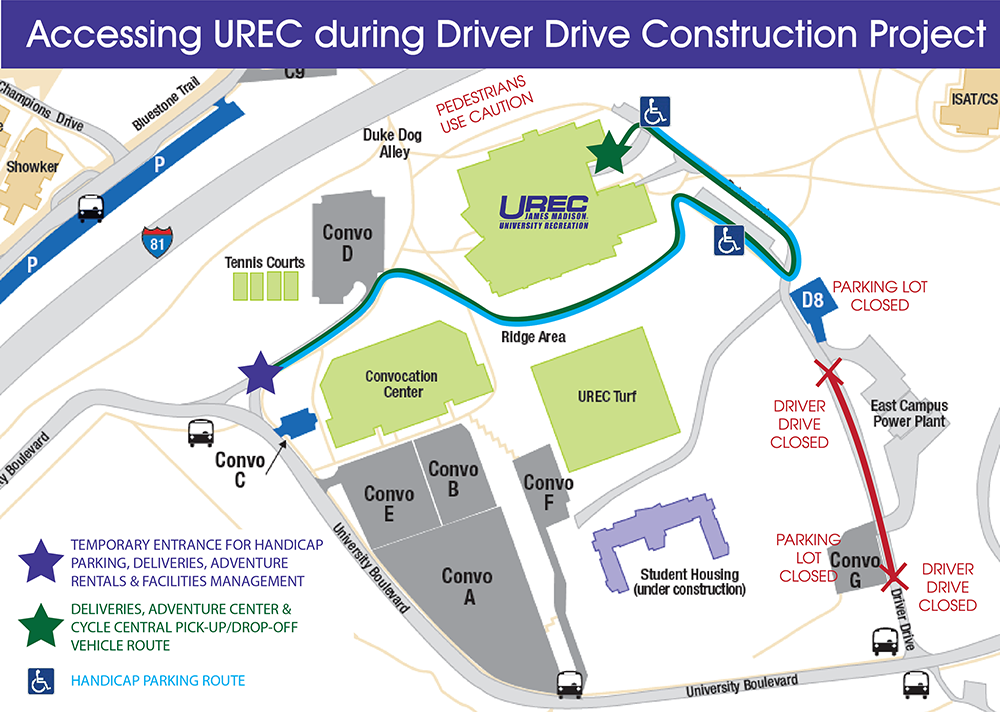 Accessing UREC During Driver Drive Closure JMU accessing-urec-during-driver-drive-closure-jmu