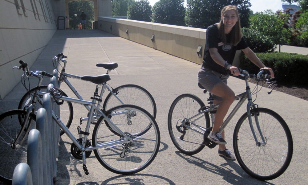 Biking at UREC