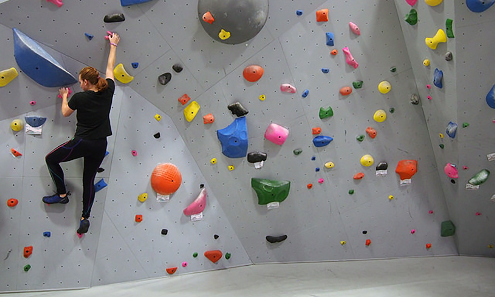 Bouldering at UREC