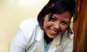 Michelle Amaya working in Bolivian hospital