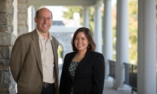 Professor of history Steven A. Reich and Honors student Michelle Amaya
