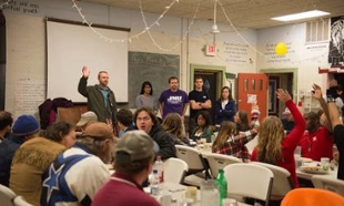 Photo of panel and audience during Ask a PA night