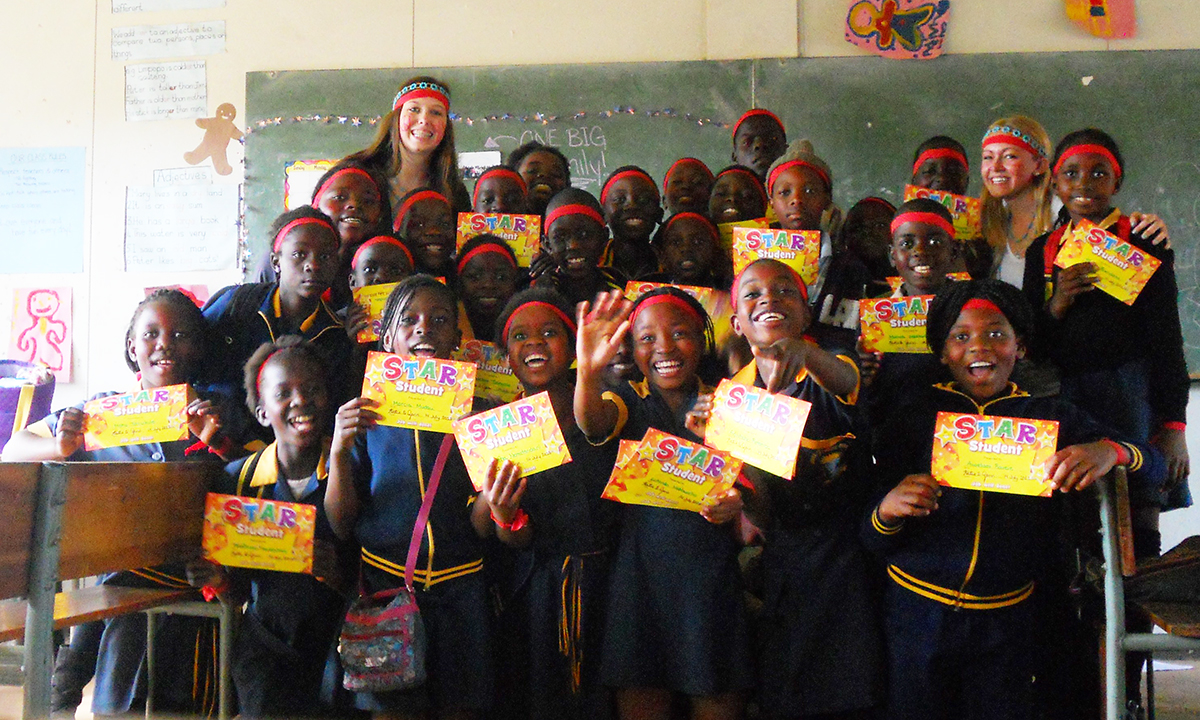 Jenn Bailey with her classroom stars