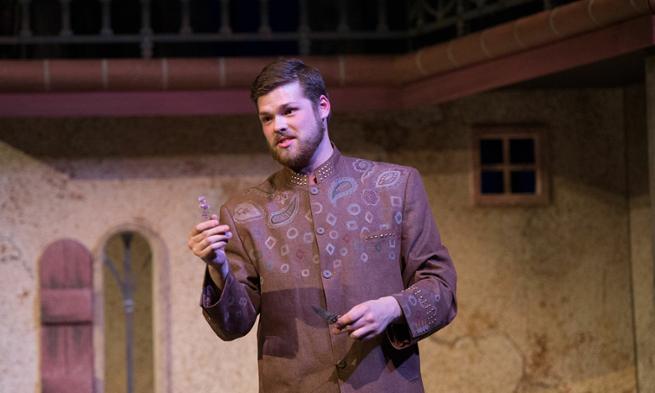 JMU theater major George Dippold ('14) on stage