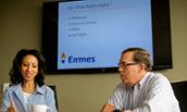 Photo of JMU alumnus Brian Hochheimer, Emmes Corporation, with staff