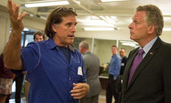 Barry Kelley and Governor Terry McAuliffe at Ice House reception