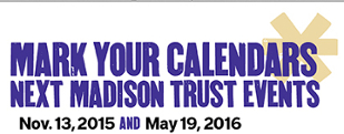 Graphic image for Mark your calendars for next Madison Trust events