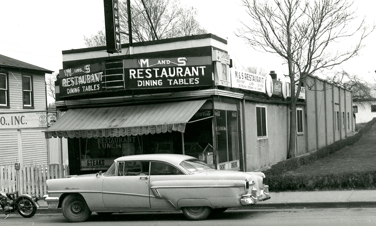 Photo of M and S restaurant, North Main Street, 1962