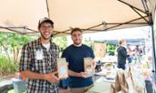 Ryan Gormley and Scott Goldschmidt promote their product, Shenandoah Crunch