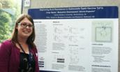 Carly Starke presents her poster at NIH