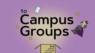 Animated video announcing that Be Involved is moving to a new platform, called Campus Groups