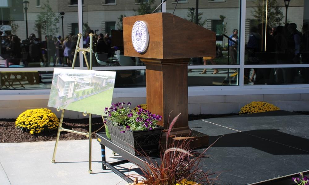 Podium setup