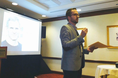 UWC Associate Director of Writing Jared Featherstone at IWCA 2015