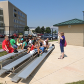 Remy giving a tour of the TTF to children