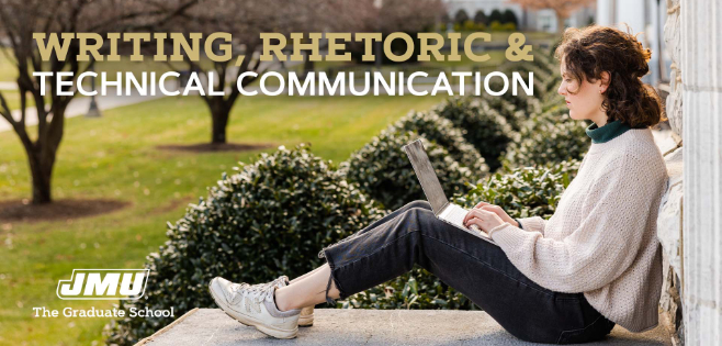 student sitting on building porch with laptop