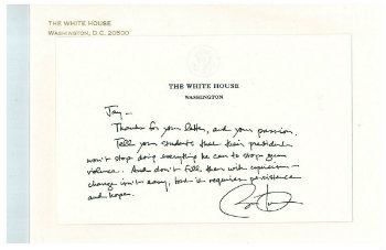 Letter from President Obama