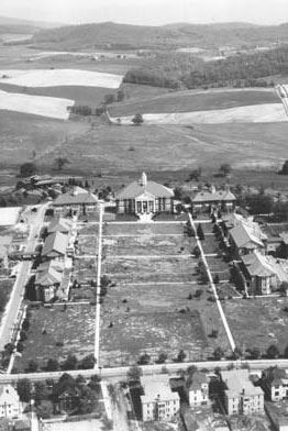 Aerial view of the Quad c. 1932-1934