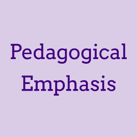 Pedagogical emphasis