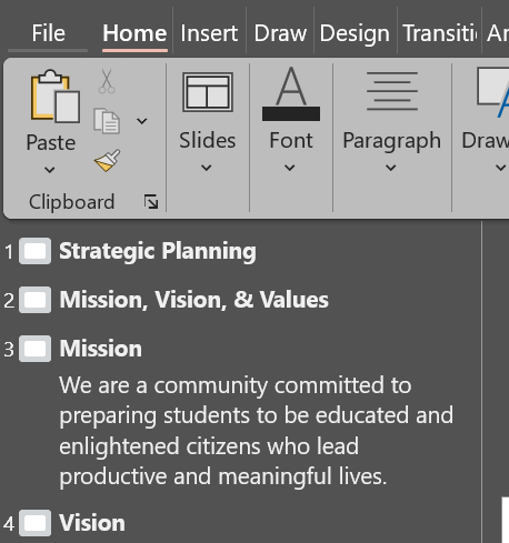 Screenshot of Microsoft PowerPoint slide deck. Full description in image caption.