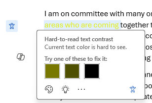 inline accessibility checker