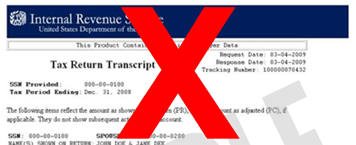 IRS Transcript
