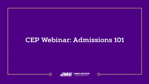 Youtube thumbnail of JMU recruiters talking about admissions information