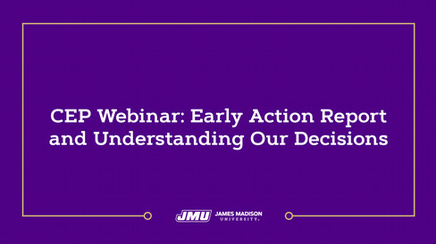 Youtube thumbnail of JMU recruiters talking about early action report and understanding their decisions