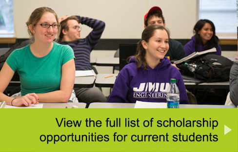 View the full list of scholarship opportunities for current students