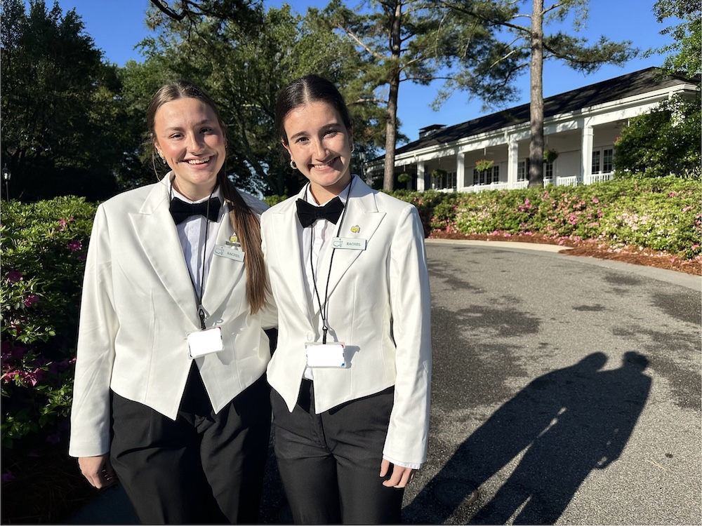 Rachel Bailey (left) and Rachel Connolly (right) at the 2025 Masters