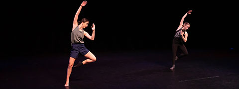 Photo of students dancing