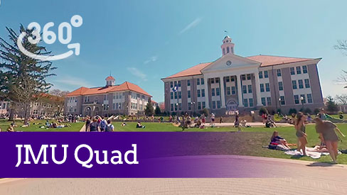 JMU Quad on a Spring Day