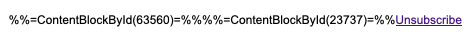 unsubscribe gibberish
