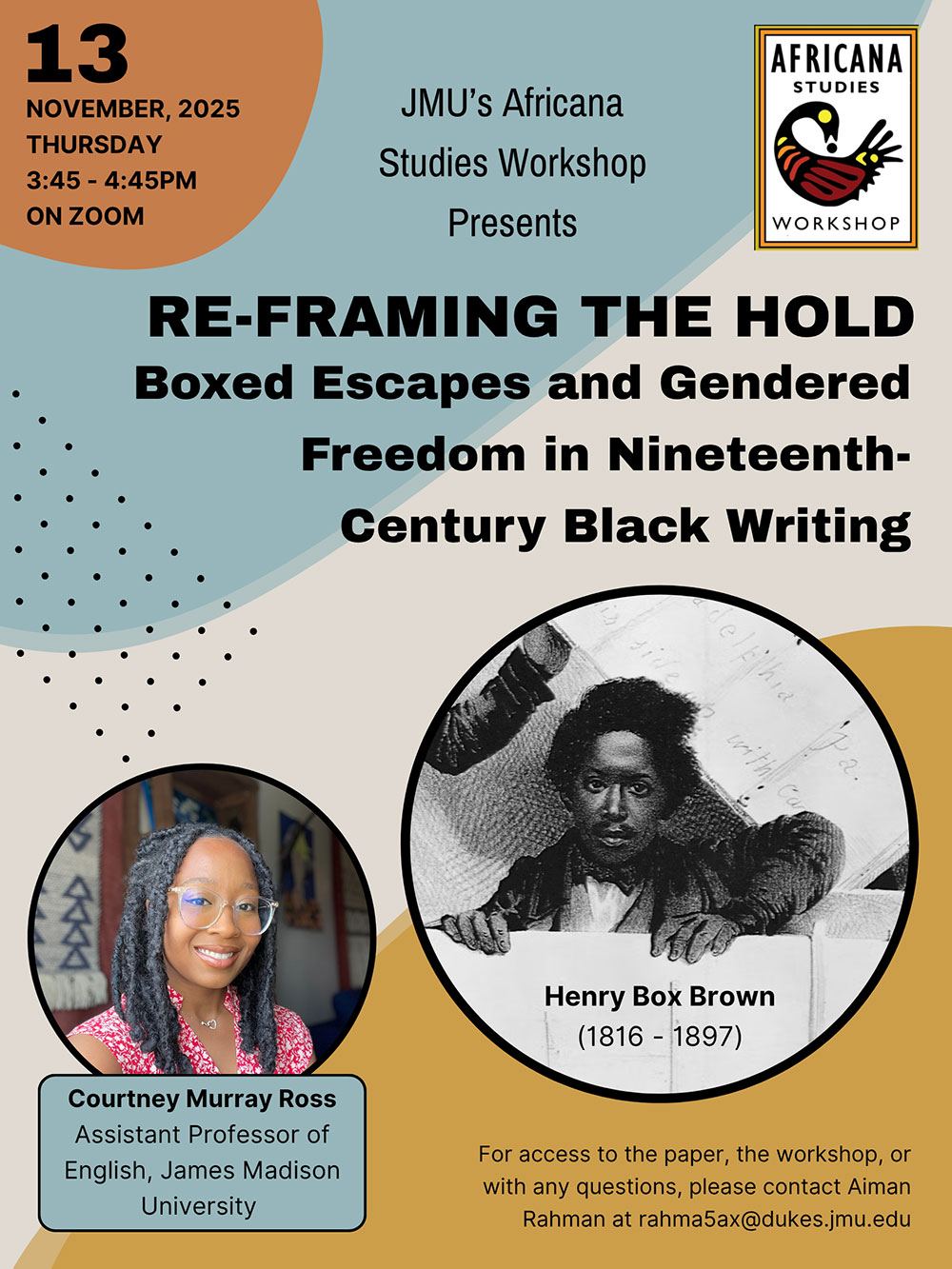 Re-Framing the Hold Boxed Escapes and Gendered Freedom in Nineteenth-Century Black Writing