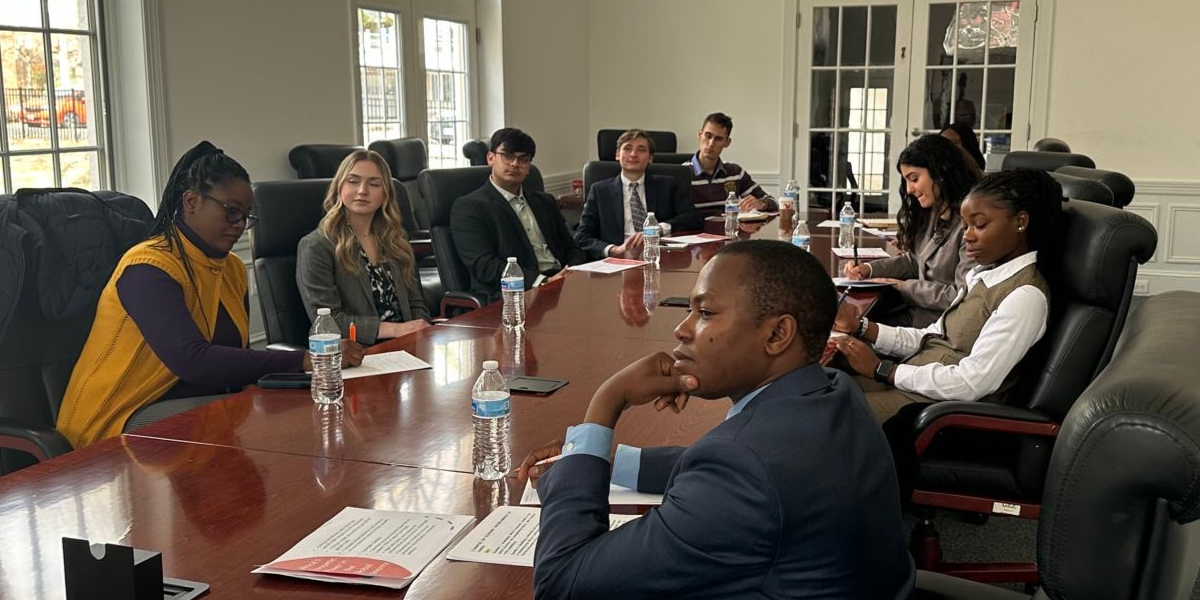 Photo at the Embassy of Zambia during the briefing