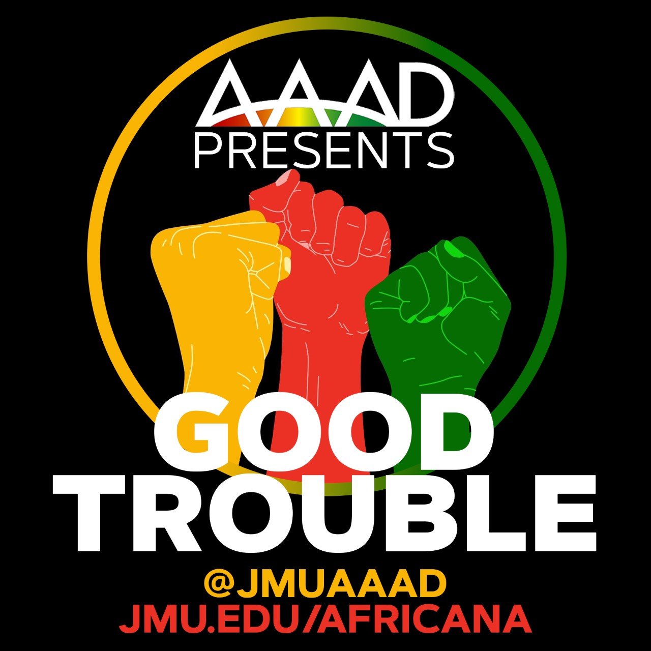 aaad-presents-good-trouble-logo