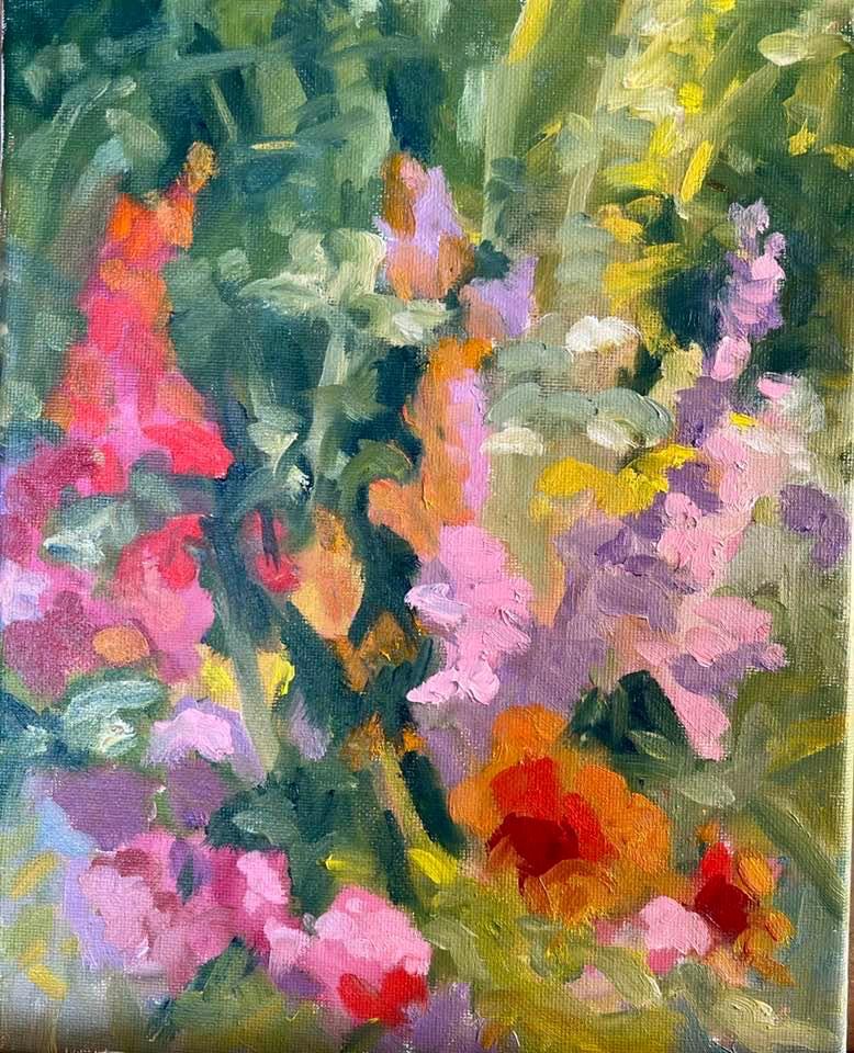 Jane Goodman Colorful Flower Painting