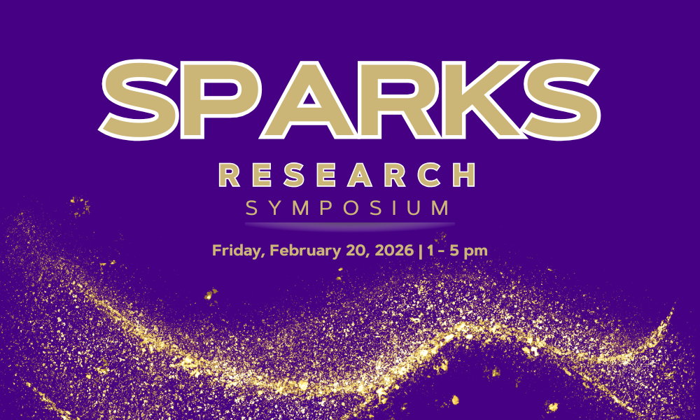 graphic displaying "sparks symposium 2026"