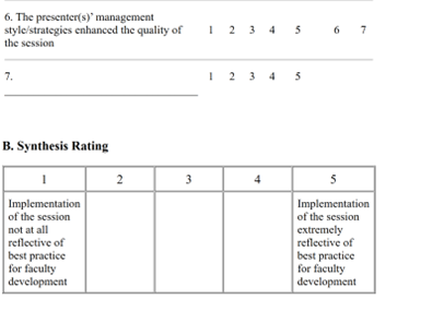 example of an observational protocol with rating scales