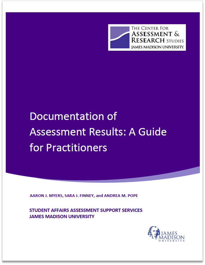 Cover Page of Reporting Results Guide
